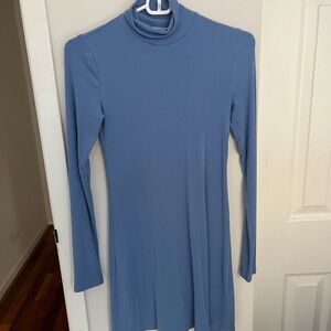 Wilfred Free Blue Turtleneck Dress